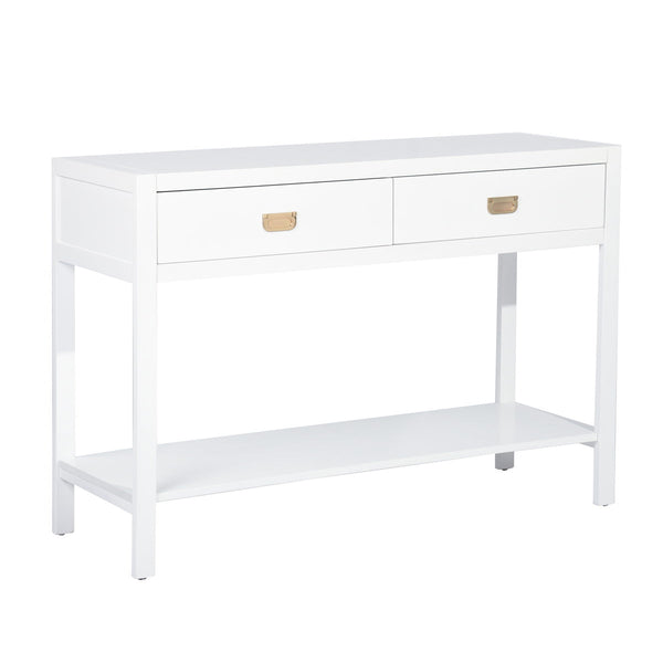 BIANCA Rectangle Manufactured Wood Console Table-HomyCasa