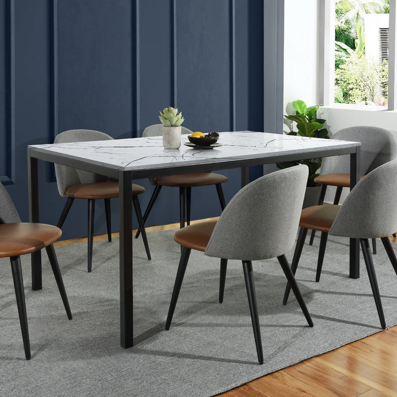 BRANDT Dining Table with Metal Leg