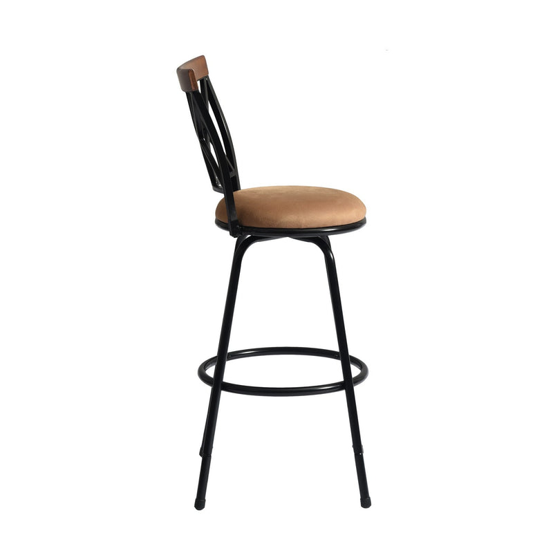 CALAMUS 2-Piece Swivel Adjustable Height Counter & Bar Stool