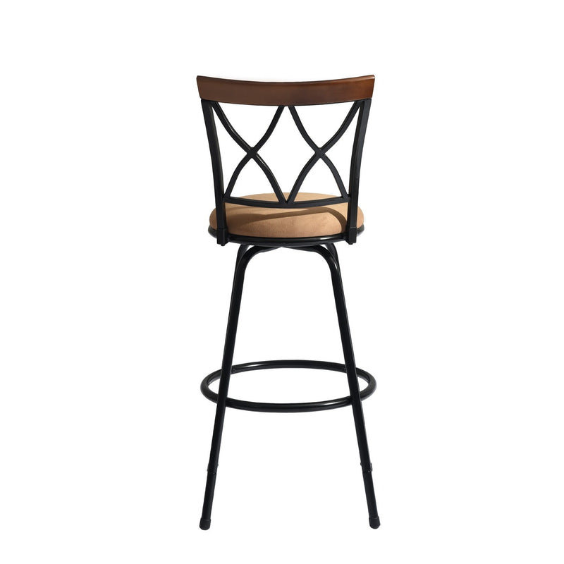 CALAMUS 2-Piece Swivel Adjustable Height Counter & Bar Stool