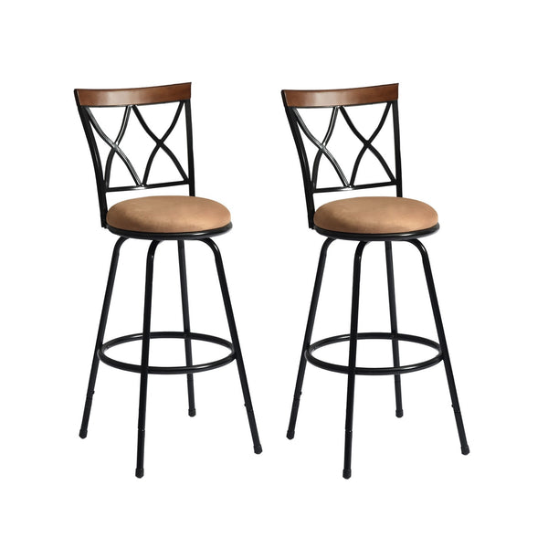 CALAMUS 2-Piece Swivel Adjustable Height Counter & Bar Stool