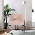 Comfortable and modern lounge chair with upholstered seat - CHARLES