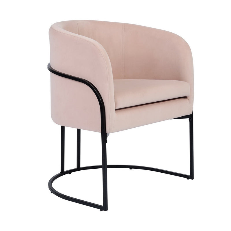 Comfortable and modern lounge chair with upholstered seat - CHARLES