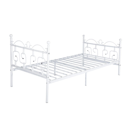 White Single Daybed Metal Frame