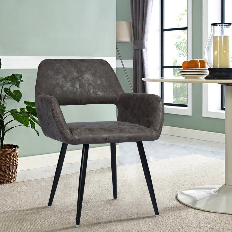 CROMWELL Vintage/Fabric Scandinavian Style Upholstered Armchair 22'' Wide
