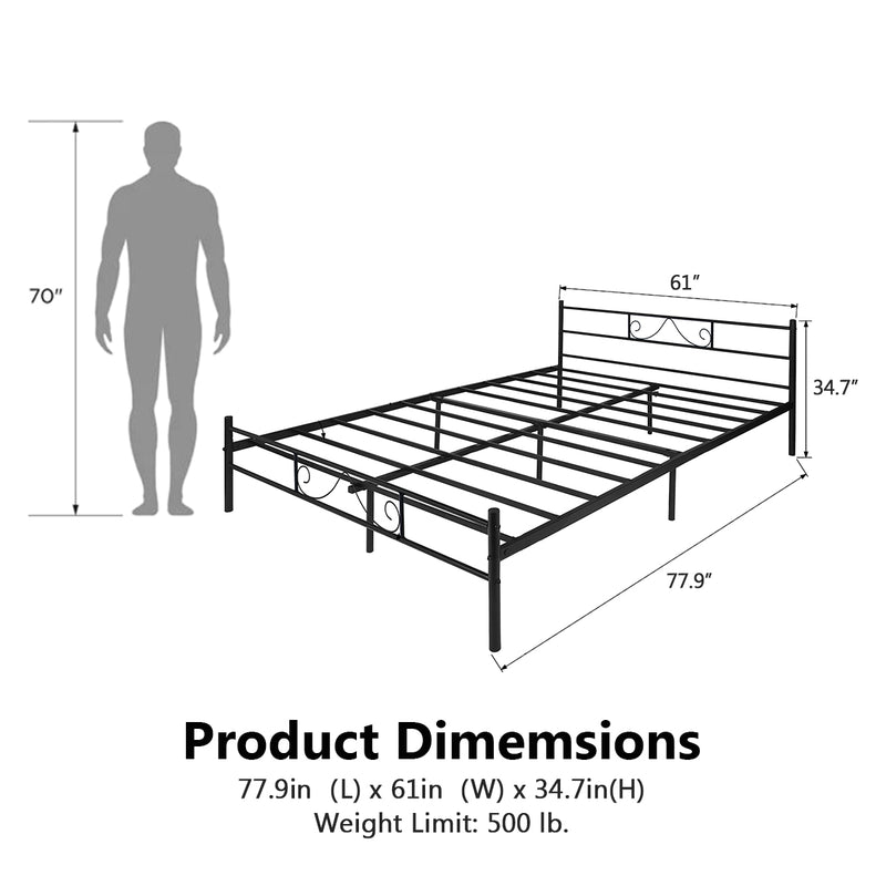 BEARD 77.9 In Queen Platform Bed