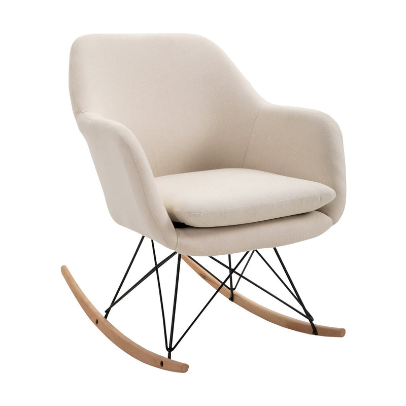 DOTTIE Modern Fabric Rocking Chair  - HomyCasa