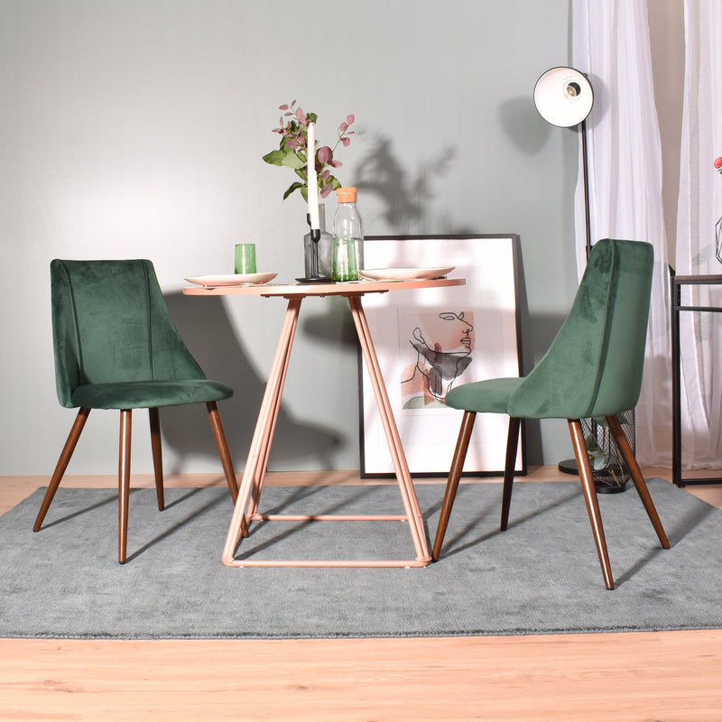 SMEG Modern Velvet Dining Chairs - HomyCasa
