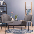 PUZZLE Modern Fabric Dining Chairs(Set of 2)- HomyCasa