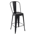 THOCAR 29 Inch Metal Bar Stools with Splat Back