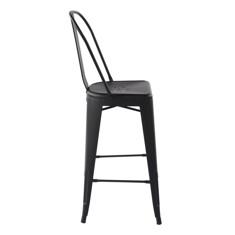 THOCAR 29 Inch Metal Bar Stools with Splat Back