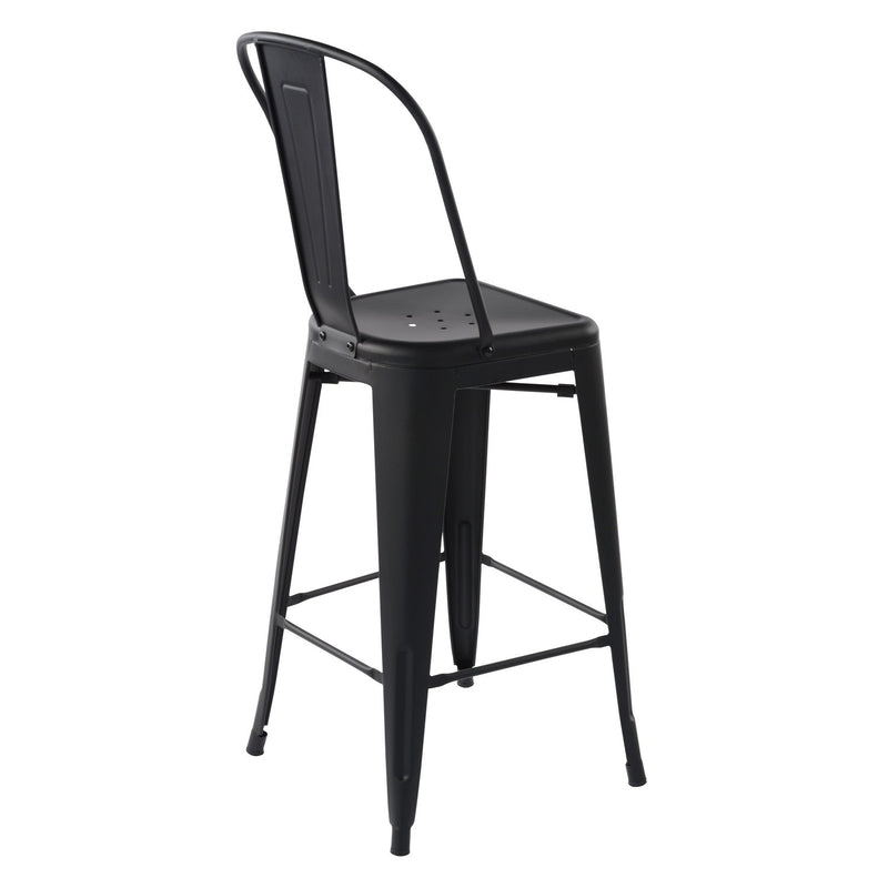 THOCAR 29 Inch Metal Bar Stools with Splat Back