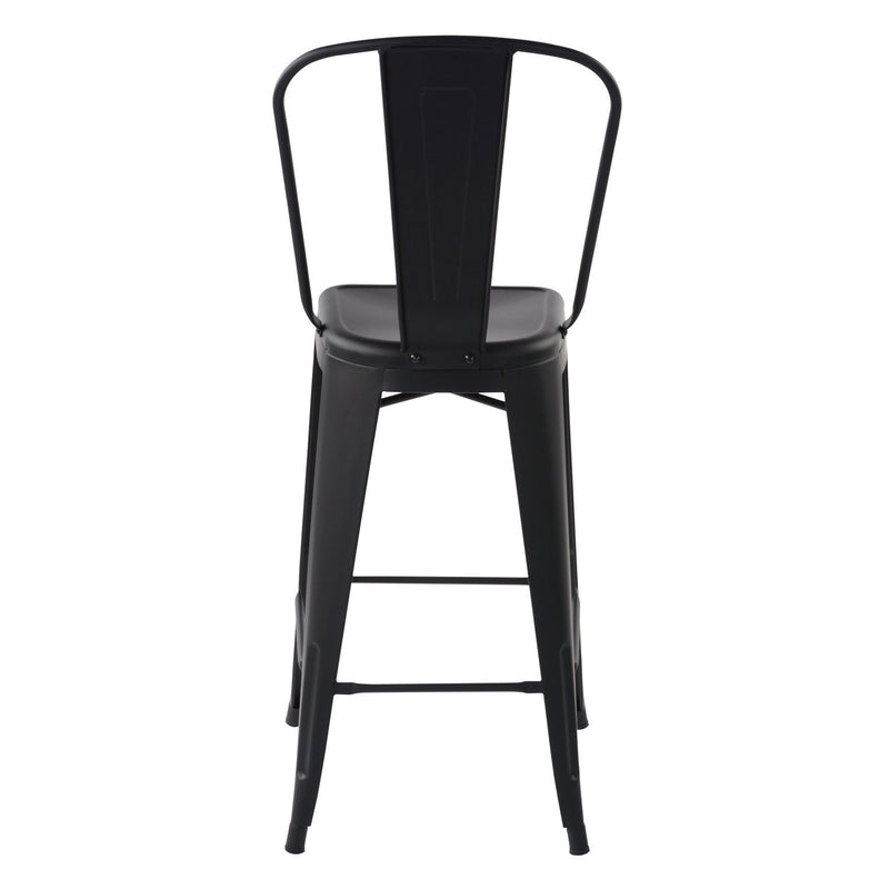 THOCAR 29 Inch Metal Bar Stools with Splat Back