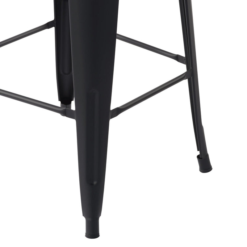 THOCAR 29 Inch Metal Bar Stools with Splat Back