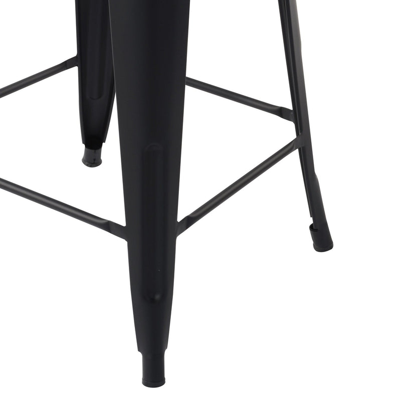 THOCAR Industrial 24 Inch Metal Counter Height Bar Stools