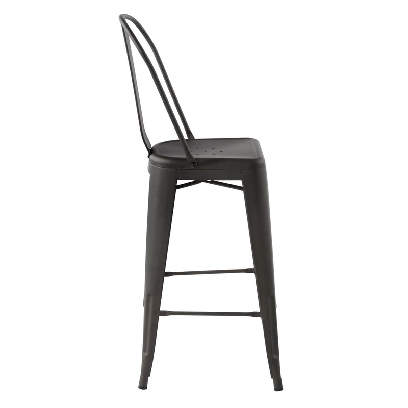 THOCAR 29 Inch Metal Bar Stools with Splat Back