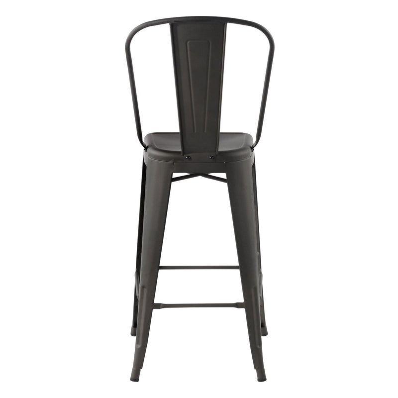 THOCAR 29 Inch Metal Bar Stools with Splat Back