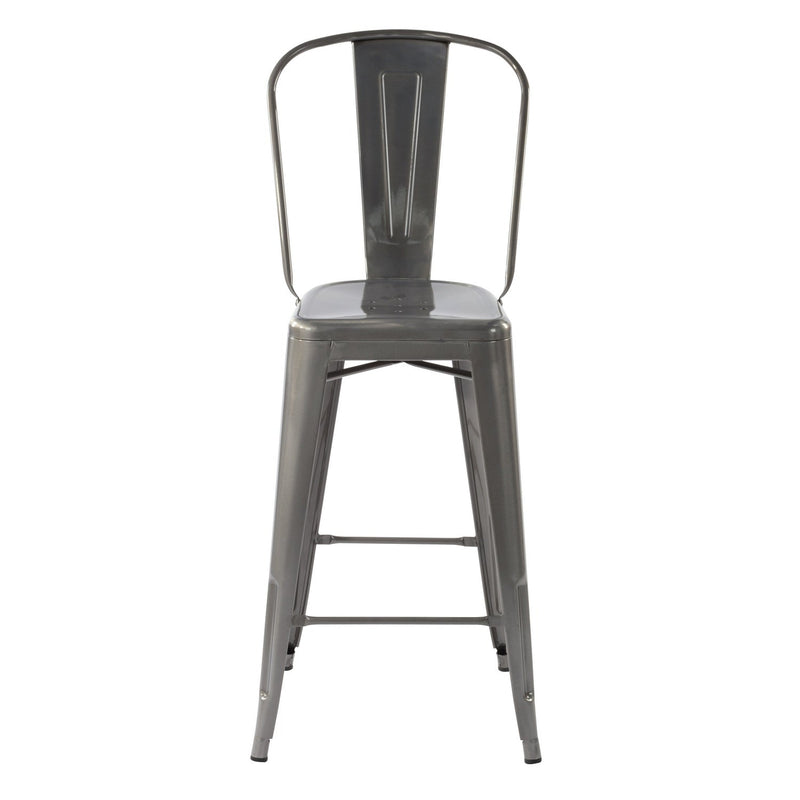 THOCAR 29 Inch Metal Bar Stools with Splat Back