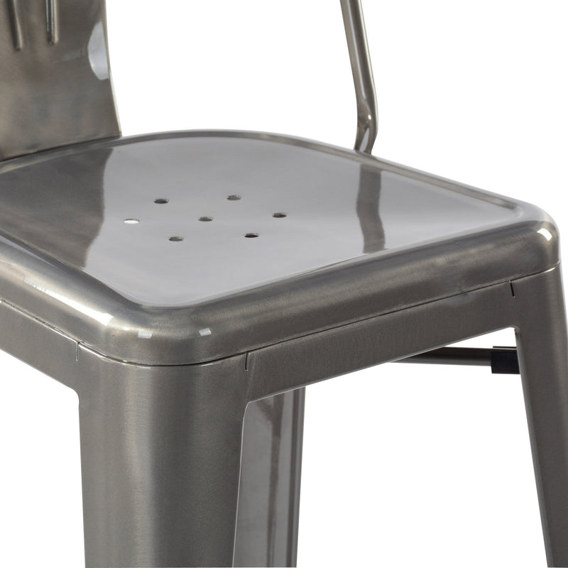 THOCAR 29 Inch Metal Bar Stools with Splat Back