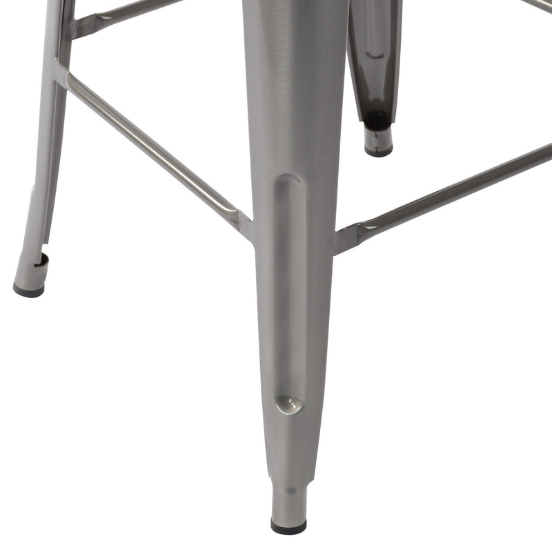 THOCAR 29 Inch Metal Bar Stools with Splat Back