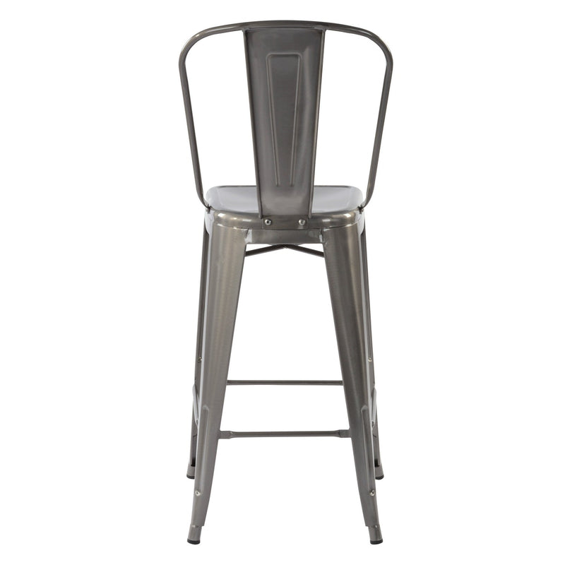 THOCAR 29 Inch Metal Bar Stools with Splat Back