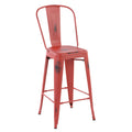 THOCAR 29 Inch Metal Bar Stools with Splat Back