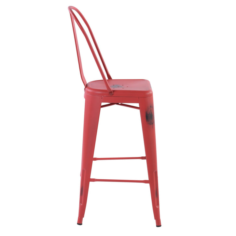 THOCAR 29 Inch Metal Bar Stools with Splat Back