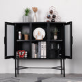 FurnitureR 33.46"" Wide Storage Shelf Black