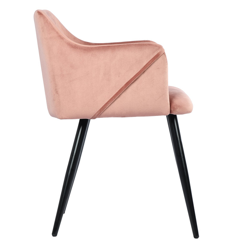ALDRIDGE 2-Piece Velvet Upholstered Dining Chairs Arm Kitchen Chair