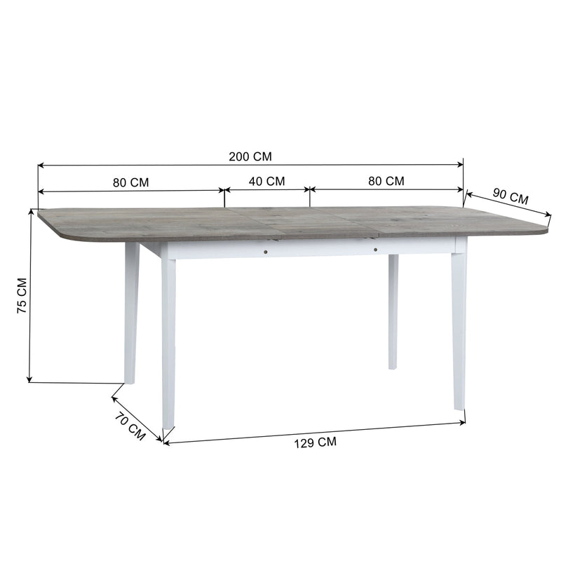 4-6 Extendable Dining Table