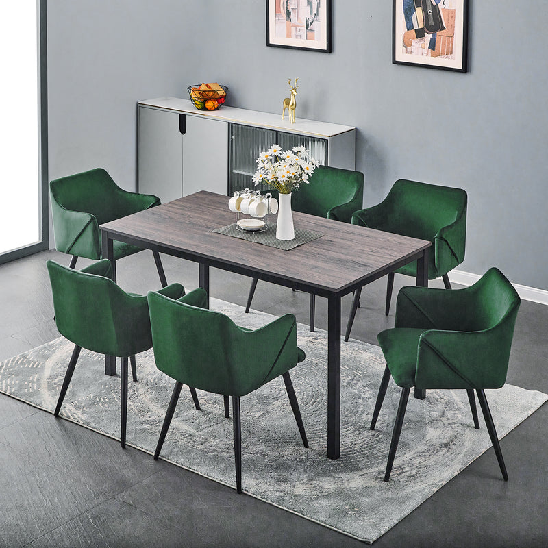 BRANDT Dining Table with Metal Leg