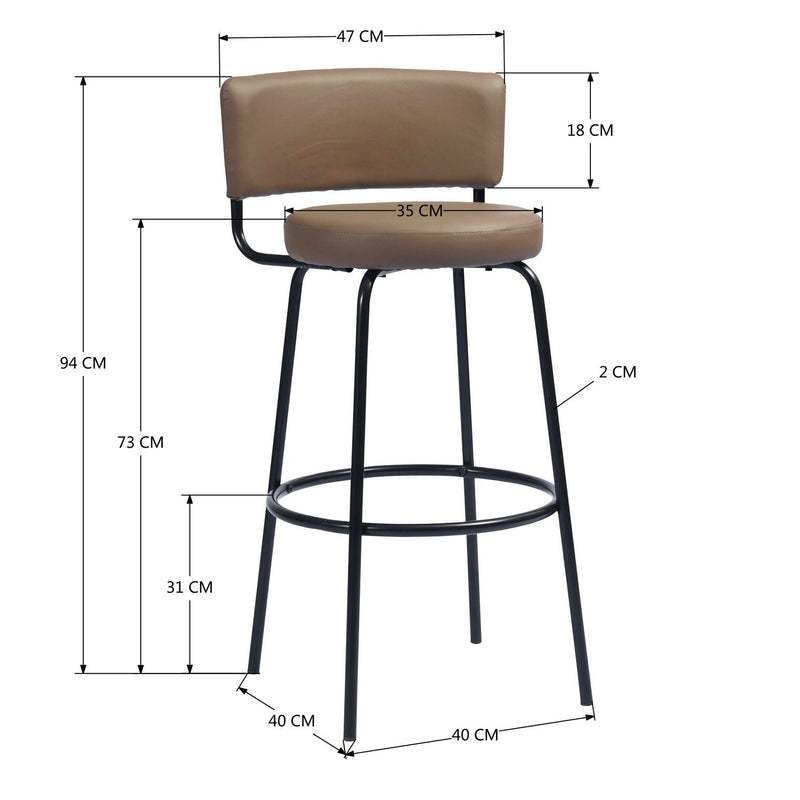 Bar & Counter Stool (Set of 2)