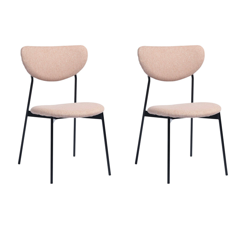 COFFEY Set of 2 Open Back Stacking Side Chair
