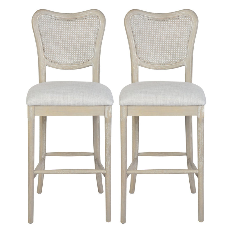 EIKKI Natural Woven Rattan Counter & Bar Stool