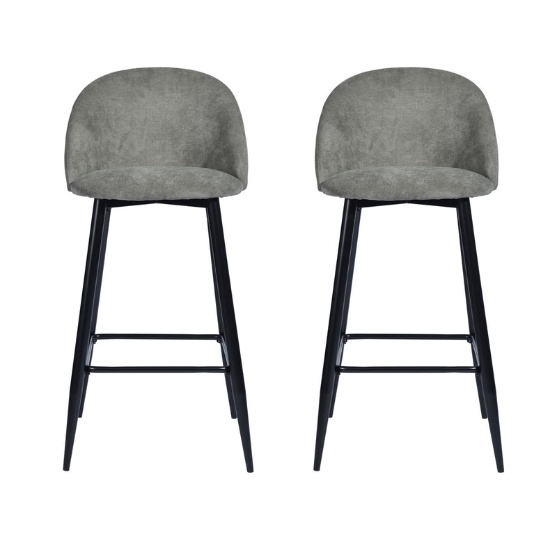 HASEEB 2-Piece 30'' Upholstered Bar Stool