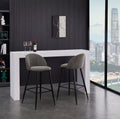 Haseeb 2-Piece 26" Upholstered Counter Height Bar Stool Bar Chairs