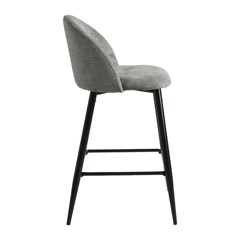 Haseeb 2-Piece 26" Upholstered Counter Height Bar Stool Bar Chairs