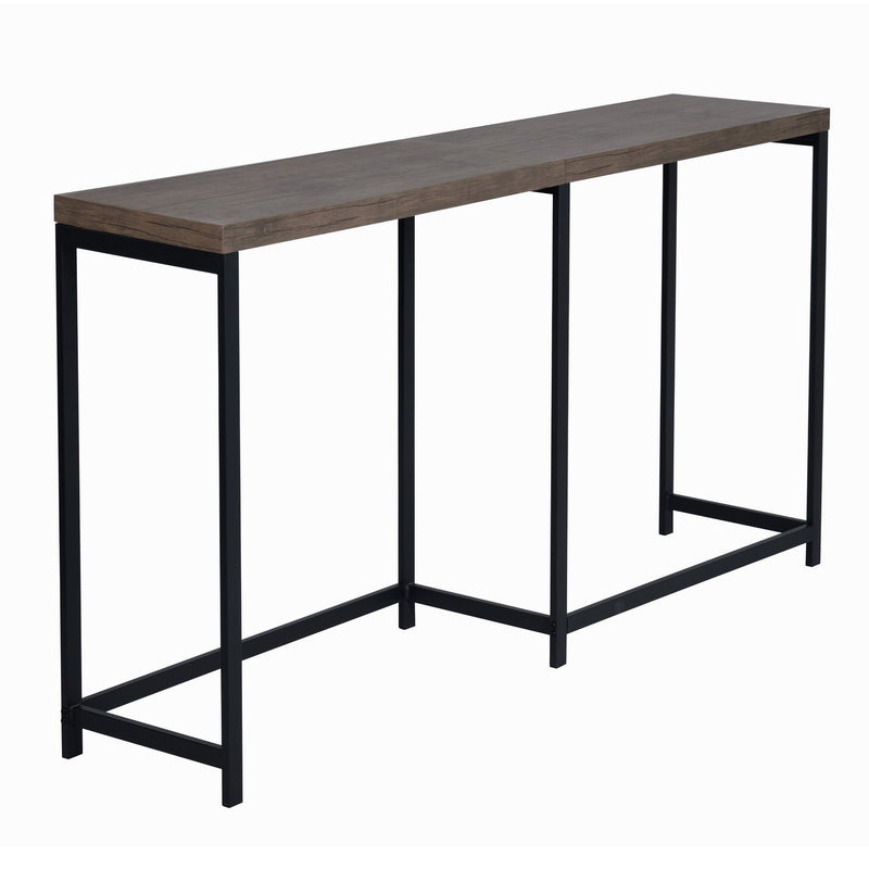 63'' Industrial Long Console Table with Metal Frame, Entry Console Table for Entrance, Couch Console Table for Living Room