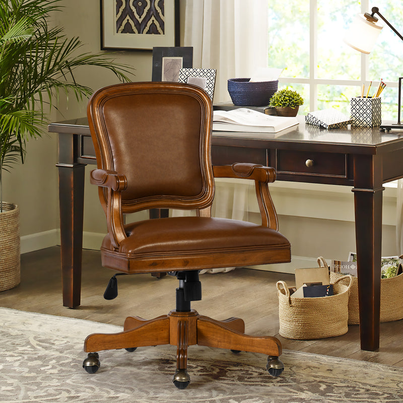 KERRI Vintage Faux Leather Executive Chair