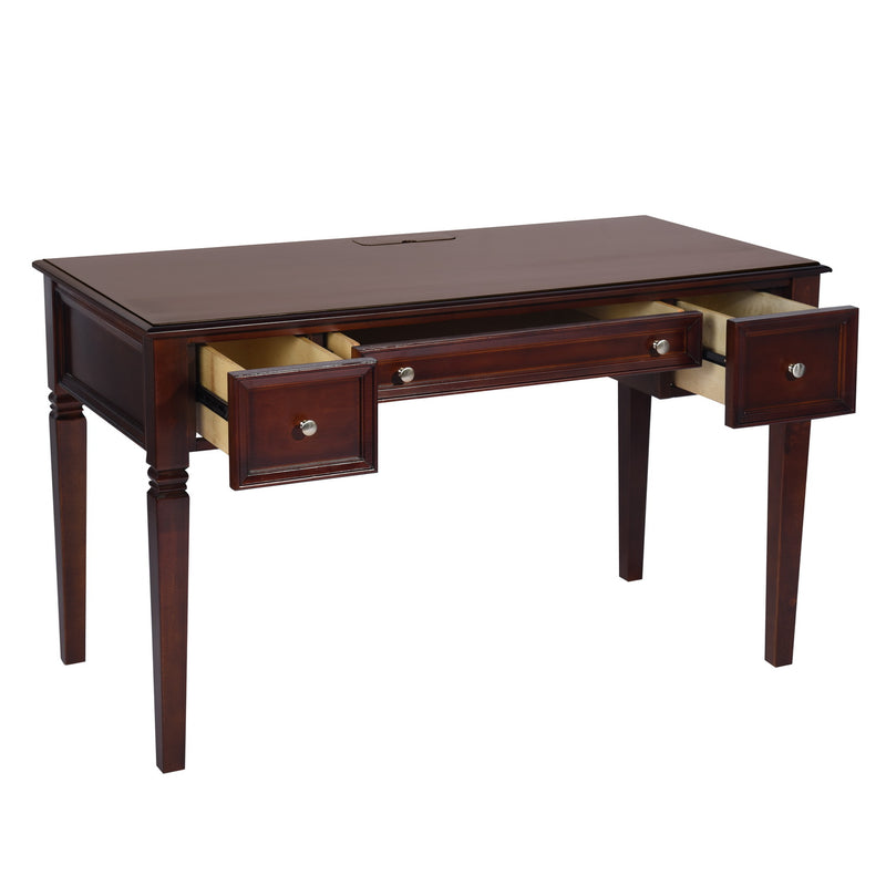 MILDRED 50.4" Wide Writing Desk with Drawers and USB Adapter