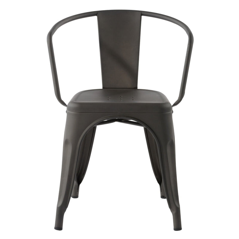 MOSAN Industrial Metal Dining Chairs