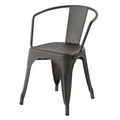 MOSAN Industrial Metal Dining Chairs