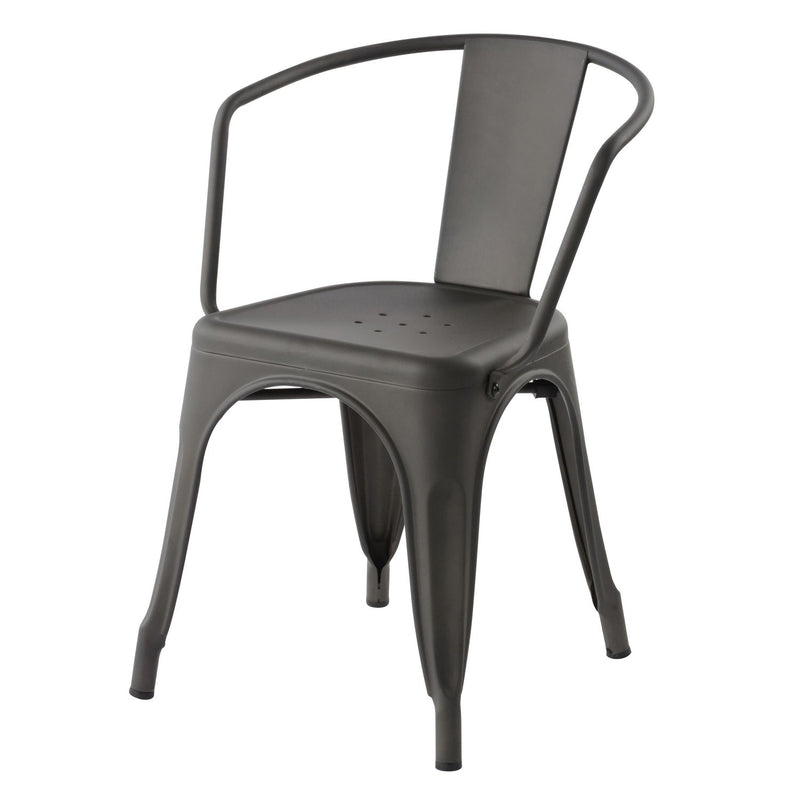 MOSAN Industrial Metal Dining Chairs