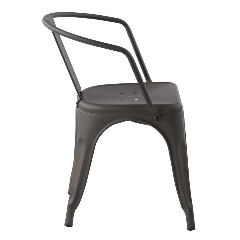 MOSAN Industrial Metal Dining Chairs