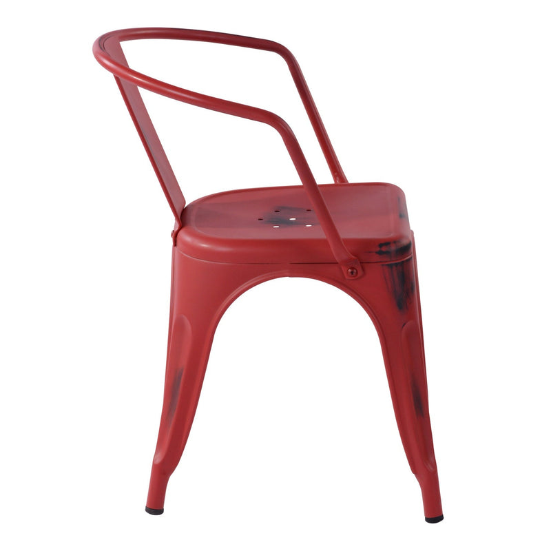 MOSAN Industrial Metal Dining Chairs