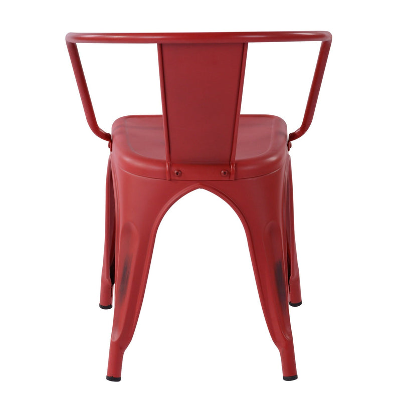 MOSAN Industrial Metal Dining Chairs