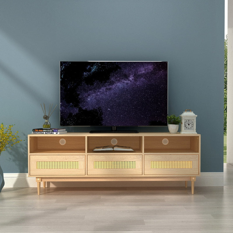 Solid Wood TV Stand for TVs up to 65'