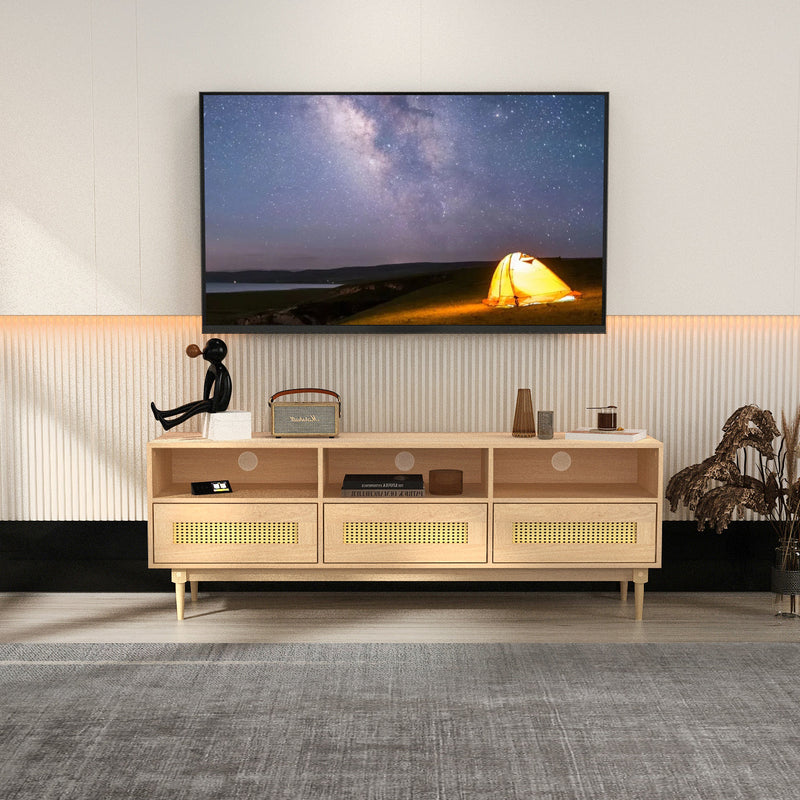 Solid Wood TV Stand for TVs up to 65'