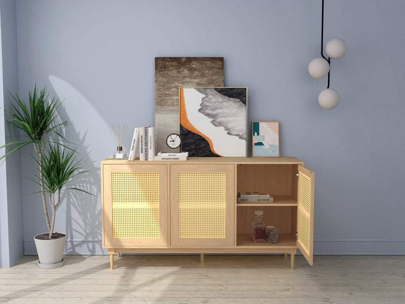 59.1' Wide Solid Wood Sideboard