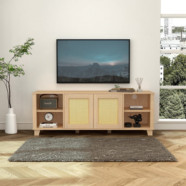 Solid Wood TV Stand for TVs up to 75'